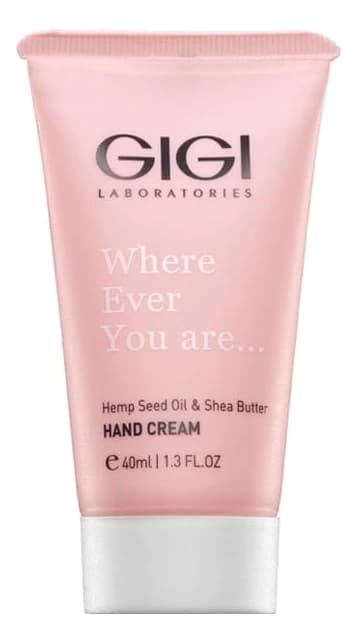 GiGi Крем для рук с маслом ши и конопли Where Ever You Are Hand Cream