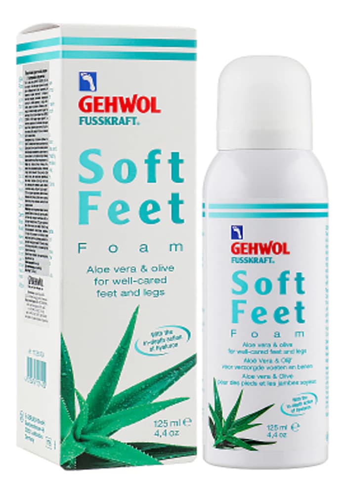 Gehwol Пенка для ног с экстрактом алоэ вера и маслом оливы Soft Feet Schaum Aloe-Vera & Olive