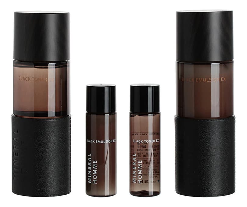 The Saem Набор для лица Mineral Homme Black EX 2 (тонер /31мл + эмульсия 130/31мл)