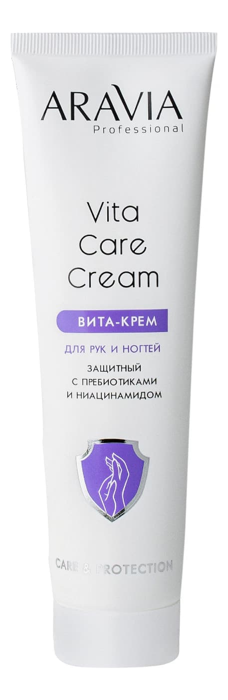 Aravia Вита-крем для рук и ногтей с пребиотиками и ниацинамидом Защитный Professional Vita Care Cream
