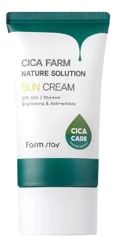 Farm Stay Успокаивающий солнцезащитный крем с центеллой Cica Farm Nature Solution Sun Cream SPF50+ PA++++