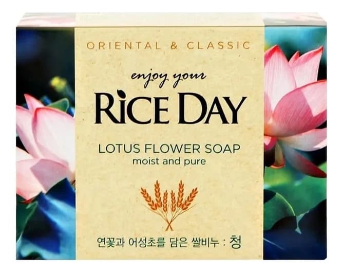 LION Мыло с экстрактом лотоса Rice Day Lotus Flower Soap Chung