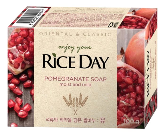 LION Мыло с экстрактом граната и пиона Rice Day Pomegranate Soap Yu