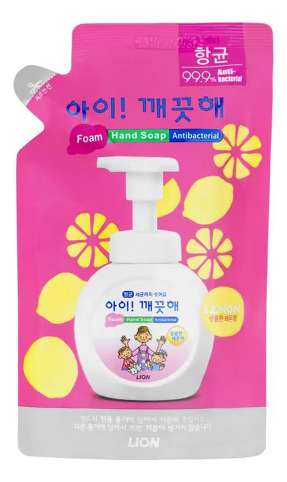LION Пенное мыло для рук с лимоном Foam Hand Soap Antibacterial Lemon Мыло (рефил)