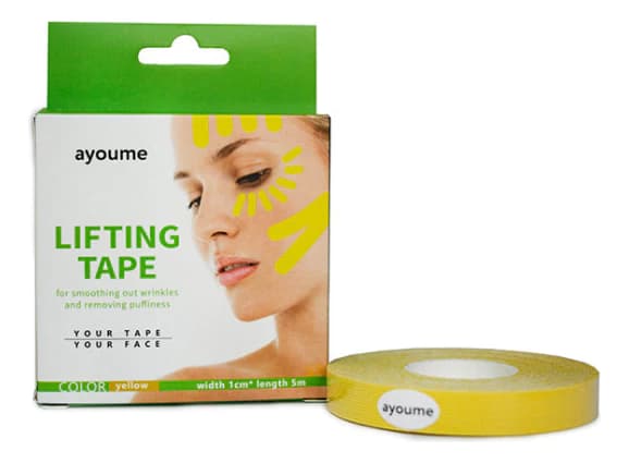Ayoume Тейп для лица Lifting Tape Желтый 1смх5м