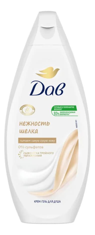 Dove Крем-гель для душа с драгоценными маслами Нежность шелка Крем-гель