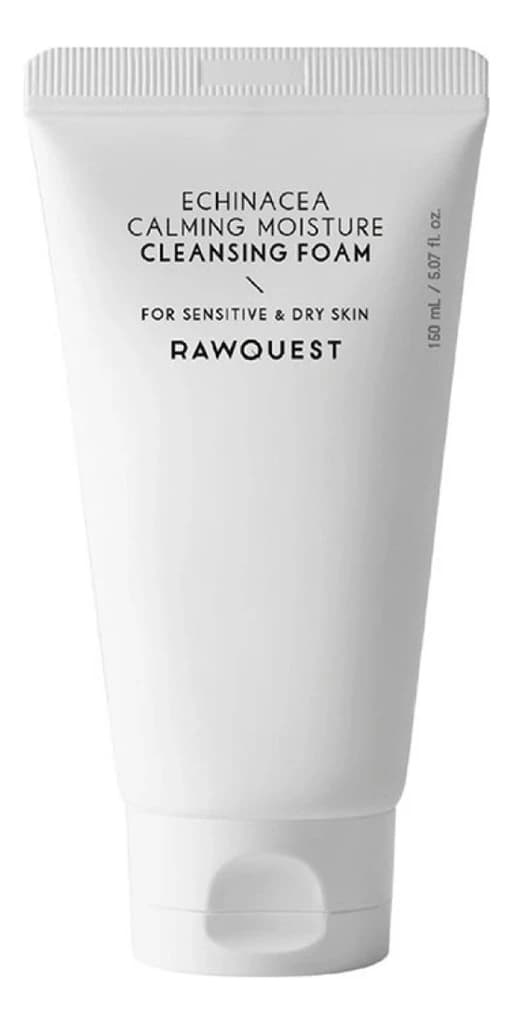 RAWQUEST Увлажняющая пенка для лица с экстрактом эхинацеи Echinacea Calming Moisture Cleansing Foam