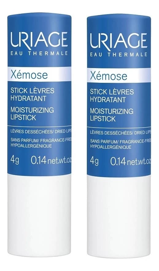 Uriage Ксемоз Увлажняющий стик для губ / Xemose Stick Levres Hydratant 2 шт
