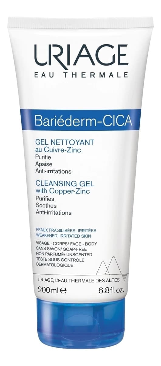 Uriage Очищающий гель для лица Bariederm-Cica Gel Nettoyant