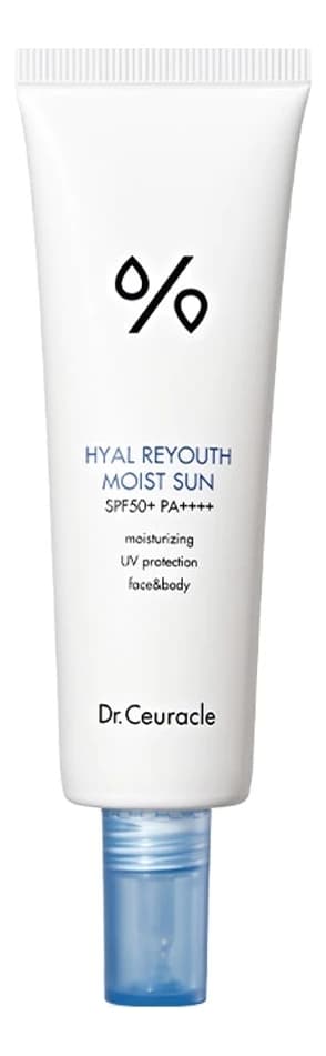 Dr. Ceuracle Солнцезащитный крем для лица с гиалуроновой кислотой Hyal Reyouth Moist Sun SPF50+ PA++++