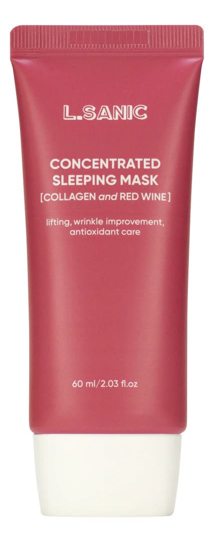 L.Sanic Концентрированная ночная маска для лица с коллагеном Collagen & Red Wine Concentrated Sleeping Mask