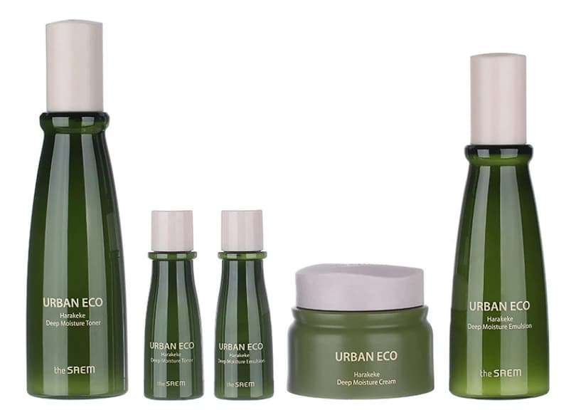 The Saem Набор для лица Urban Eco Harakeke Deep Moisture Skin Care (тонер /30мл + эмульсия 130мл/30мл + крем 50мл