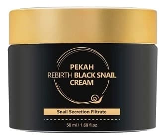 PEKAH Крем для лица с муцином черной улитки Rebirth Black Snail Cream