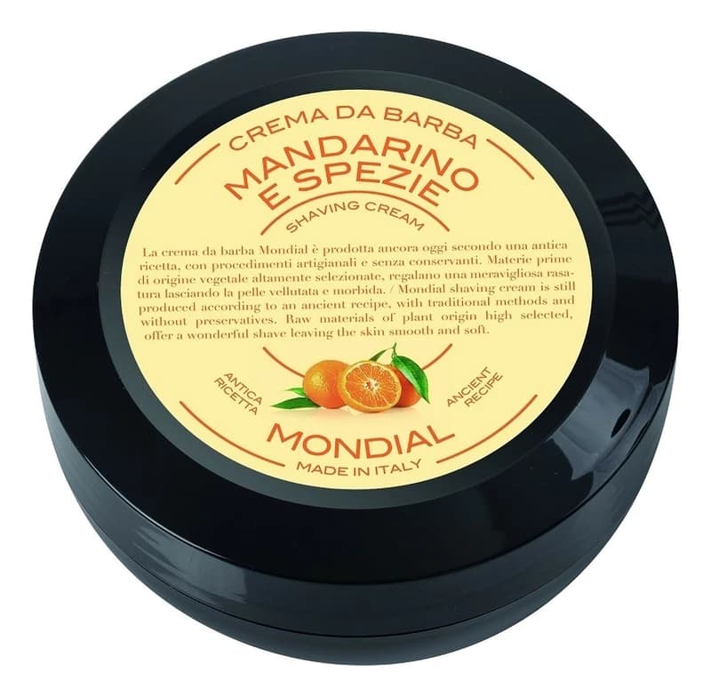 Mondial Крем для бритья с ароматом мандарина и специй Mandarino E Spezie Крем (пластиковая чаша)