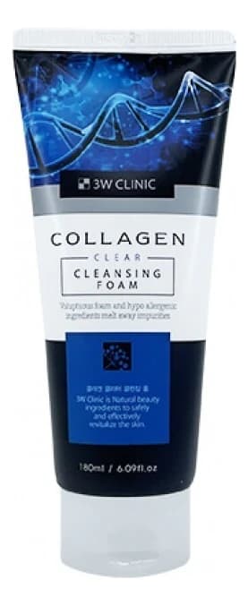 3W CLINIC Пенка для умывания с коллагеном Collagen Clear Foam Cleansing