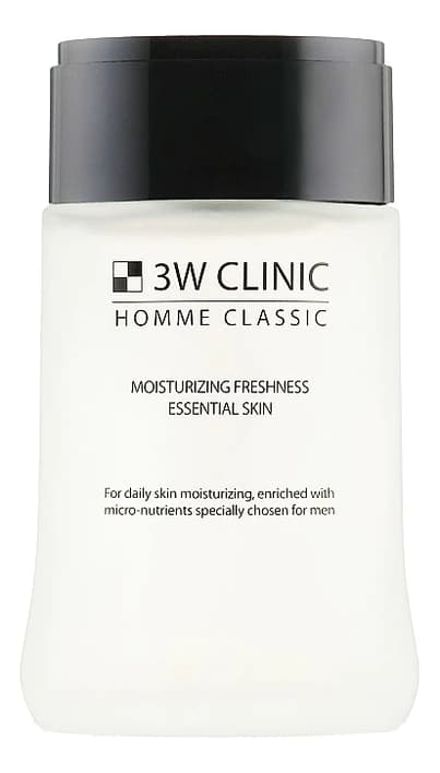 3W CLINIC Освежающий тоник для лица Homme Classic Moisturizing Freshness Essential Skin