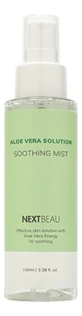 Nextbeau Успокаивающий мист для лица с экстрактом алоэ вера Aloe Vera Solution Soothing Mist