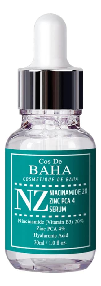 Cos De Baha Укрепляющая сыворотка для сужения пор Niacinamide 20% Zinc PCA 4% Serum