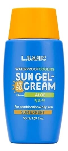 L.Sanic Солнцезащитный гель-крем для лица Sun Expert Aloe Waterproof Cooling Sun Gel-Cream SPF50 PA++++