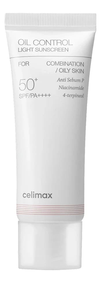 Celimax Солнцезащитный легкий крем для лица с контролем жирности Oil Control Light Sunscreen SPF50+ PA++++