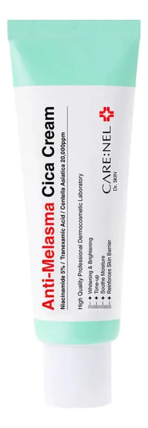 CARE:NEL Крем для лица против пигментации с экстрактом центеллы азиатской Anti-Melasma Cica Cream