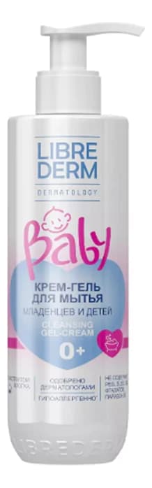 Librederm Крем-гель для купания новорожденных младенцев и детей Baby Cleansing Gel-Cream 0+
