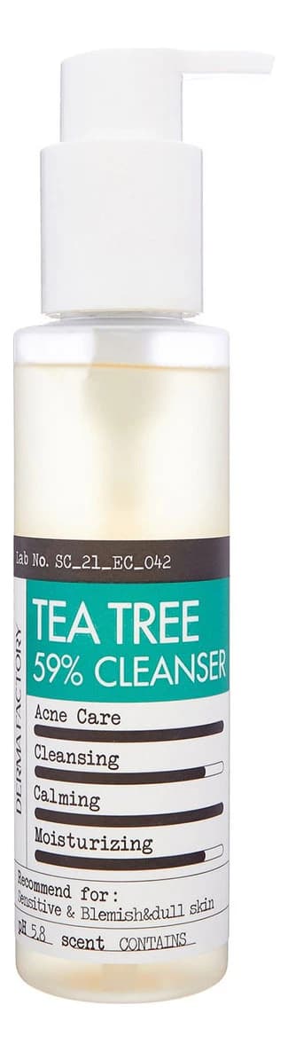 Derma Factory Гель для умывания с экстрактом чайного дерева Tea Tree 59% Cleanser