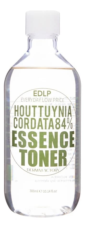 Derma Factory Эссенция-тонер для лица с экстрактом цветка хауттюйнии Houttuynia Cordata 84% Essence Toner