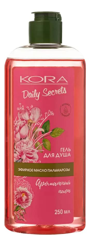KORA Гель для душа Ароматный пион Daily Secrets