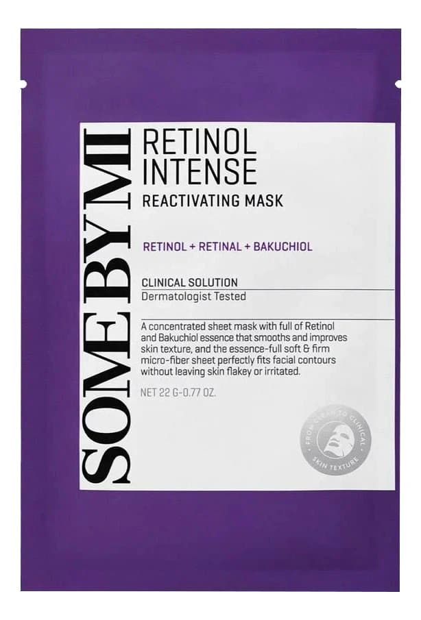 Some By Mi Тканевая маска для лица с ретинолом Retinol Intense Reactivating Mask Маска 1шт