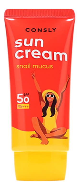 Consly Солнцезащитный крем с муцином улитки Snail Sun Cream SPF50 PA+++