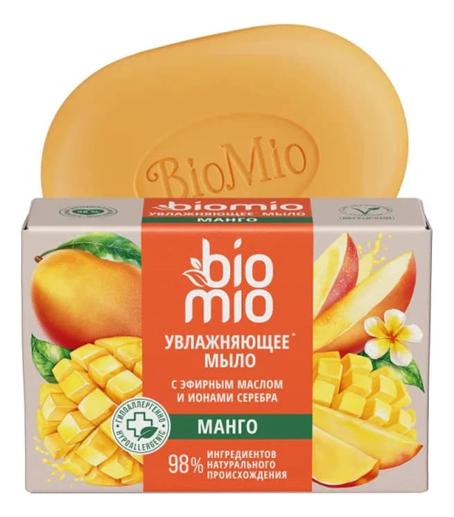 BioMio Натуральное мыло Баттер манго Vegan-Soap Superfood