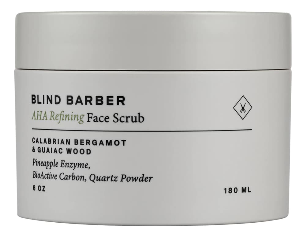 Blind Barber Скраб для лица AHA Refining Calabrian Bergamot & Guaiac Wood Face Scrub