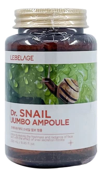 Lebelage Ампульная сыворотка для лица с муцином улитки Dr. Snail Jumbo Ampoule