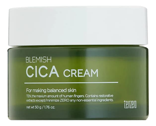 TENZERO Смягчающий крем с экстрактом азиатской центеллы Blemish Cica Cream