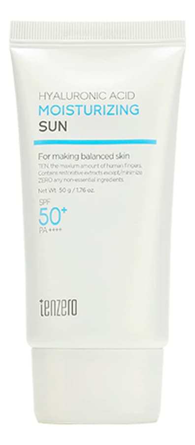 TENZERO Увлажняющий солнцезащитный крем с гиалуроновой кислотой Hyaluronic Acid Moisturizing Sun SPF50+ PA++++