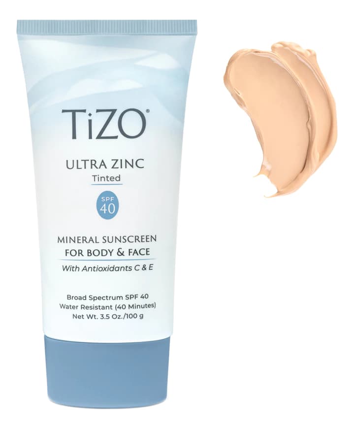 TIZO Солнцезащитный крем для лица и тела Ultra Zinc Mineral Sunscreen For Body & Face SPF40 Tinted