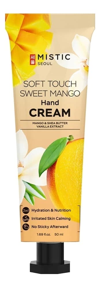 MISTIC Восстанавливающий крем для рук с экстрактом манго и маслом ши Soft Touch Sweet Mango Hand Cream