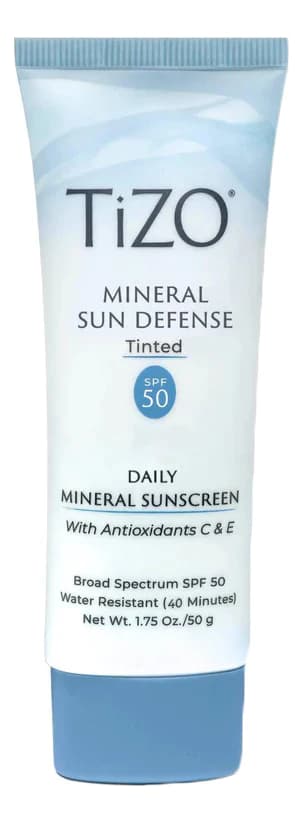 TIZO Солнцезащитный тонирующий крем для лица Mineral Sun Defense Tinted SPF50