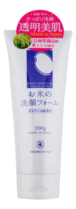 MOMOTANI Увлажняющая пенка для умывания с экстрактом риса Rice White Moisture Facial Wash