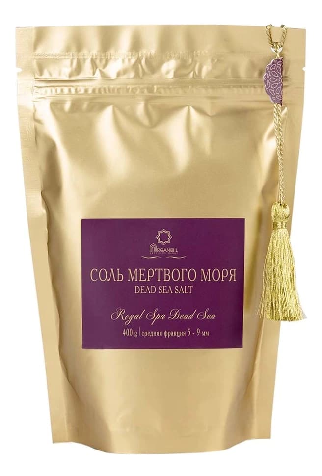 ARGANOIL Соль мертвого моря Royal Spa Dead Sea (средняя фракция 5-9мм) Соль