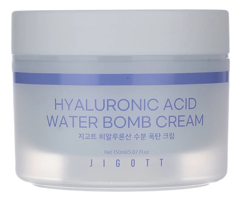 Jigott Увлажняющий крем для лица с гиалуроновой кислотой Hyaluronic Acid Water Bomb Cream