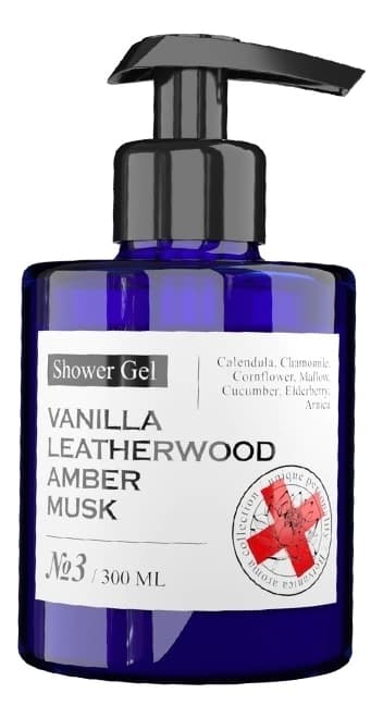 Maniac Gourmet Парфюмированный гель для душа No3 Shower Gel (ваниль, кожа, амбра, мускус