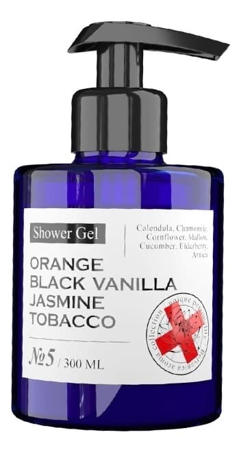 Maniac Gourmet Парфюмированный гель для душа No5 Shower Gel (апельсин, черная ваниль, жасмин, табак