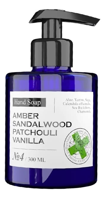 Maniac Gourmet Парфюмированное жидкое мыло No4 Hand Soap (амбра, сандал, пачули, ваниль