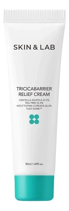 Skin & Lab Крем для лица с экстрактами центеллы азиатской и чайного дерева Tricicabarrier Relief Cream