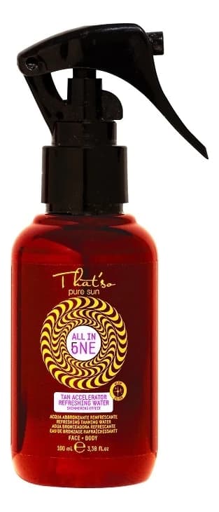 That'so Мерцающий ускоритель загара Освежающая вода All In One Tan Accelerator Refreshing Water