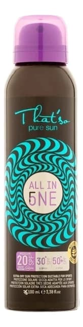 That'so Универсальный солнцезащитный спрей с маслом ним All In One Sport Extra Dry With Neem Oil SPF20/30/50+