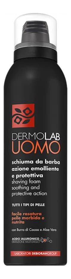 Deborah Milano Пена для бритья успокаивающая и защищающая Dermolab Uomo Shaving Foam Soothing And Protective Action