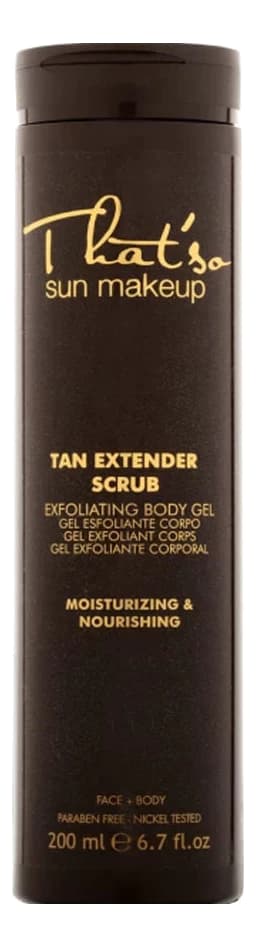 That'so Гель-скраб для лица и тела Идеальный загар Sun Makeup Tan Extender Scrab